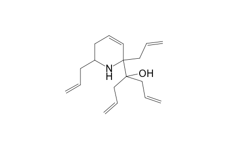 4-(2,6-Diallyl-1,2,5,6-tetrahydro-2-pyridinyl)-1,6-heptadien-4-ol