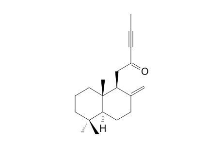 1-[(1S,4aS,8aS)-5,5,8a-trimethyl-2-methylidene-3,4,4a,6,7,8-hexahydro-1H-naphthalen-1-yl]pent-3-yn-2-one