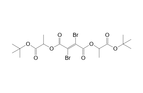 bis[1'-(t-Butoxycarbonyl)ethyl] 2,3-dibromobut-2-enedioate