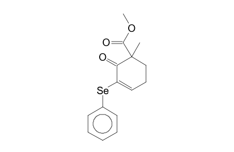 Cyclohex-3-en-2-on-1-carboxylic acid, 1-methyl-3-(phenylselenyl)-, methyl ester
