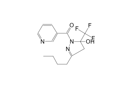 1H-pyrazol-5-ol, 3-butyl-4,5-dihydro-1-(3-pyridinylcarbonyl)-5-(trifluoromethyl)-
