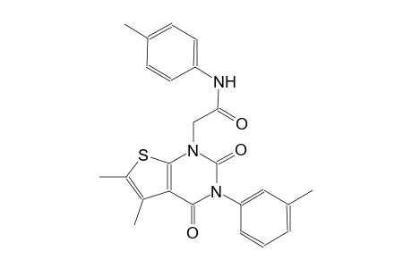 2-(5,6-dimethyl-3-(3-methylphenyl)-2,4-dioxo-3,4-dihydrothieno[2,3-d]pyrimidin-1(2H)-yl)-N-(4-methylphenyl)acetamide