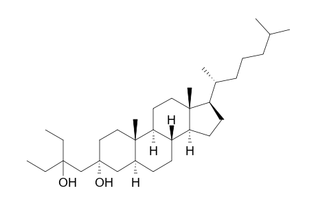 3.beta.-(2-Hydroxy-2-ethylbutyl)-5.alpha.-cholestan-3-.alpha.-ol