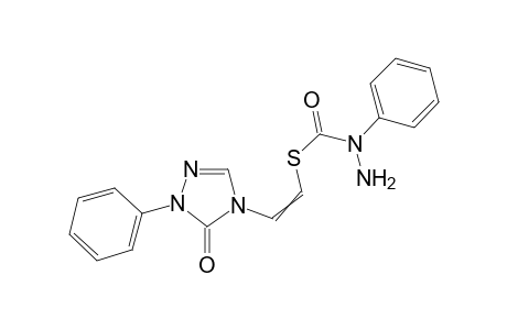 (1-Phenylhydrazino)carboxylic acid (2-(2-phenyl-2,4-dihydro-1,2,4-triazol-3-one-4-yl)vinyl)thiolate