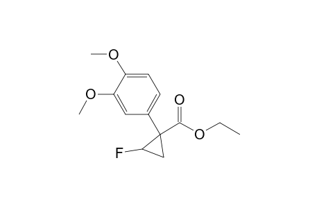 (E)-Ethyl 1-(3,4-dimethoxyphenyl)-2-fluorocyclopropan-1-carboxylate