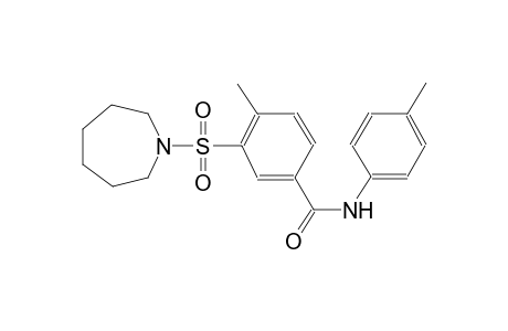 3-(hexahydro-1H-azepin-1-ylsulfonyl)-4-methyl-N-(4-methylphenyl)benzamide