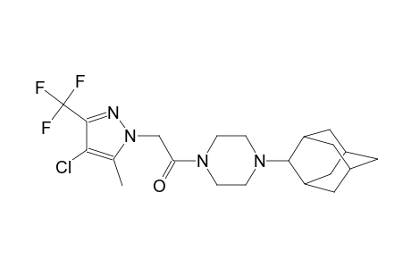 1-(2-adamantyl)-4-{[4-chloro-5-methyl-3-(trifluoromethyl)-1H-pyrazol-1-yl]acetyl}piperazine