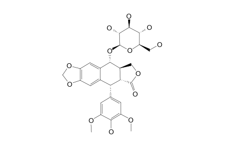 4'-DEMETHYLPODOPHYLLOTOXIN-4-O-GLUCOPYRANOSIDE
