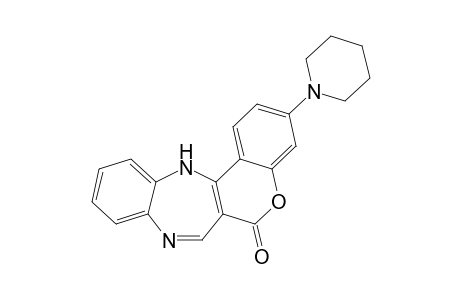 3-Piperidino-[1]benzopyrano[4,3-b]-[1,5]benzodiazepin-6(13H)-one