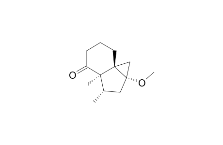 1H-Cycloprop[c]inden-4(5H)-one, hexahydro-1a-methoxy-2,3a-dimethyl-