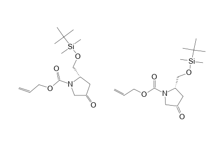(2-S)-N-(ALLYLOXYCARBONYL)-2-(TERT.-BUTYLDIMETHYLSILYLOXYMETHYL)-4-OXOPYRROLIDINE