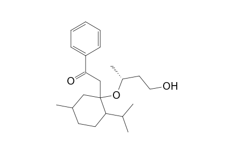 1-(Benzoylmethyl)-1-[(3-hydroxybut-2-yl)oxy]-2-isopropyl-5-methylcyclohexane