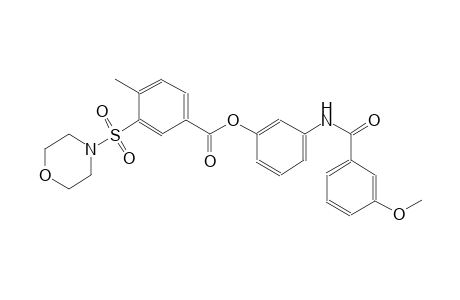 benzoic acid, 4-methyl-3-(4-morpholinylsulfonyl)-, 3-[(3-methoxybenzoyl)amino]phenyl ester