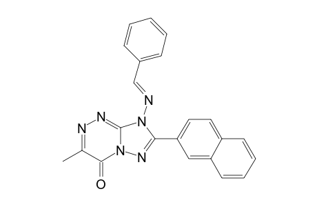 [1,2,4]Triazolo[5,1-c][1,2,4]triazin-4(8H)-one, 3-methyl-7-(2-naphthalenyl)-8-[(phenylmethylene)amino]-