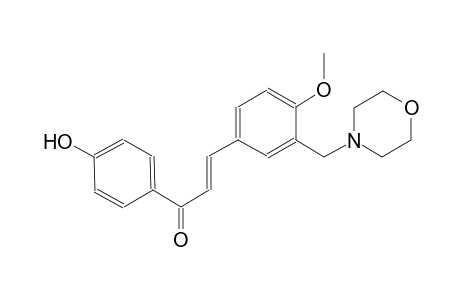(2E)-1-(4-hydroxyphenyl)-3-[4-methoxy-3-(4-morpholinylmethyl)phenyl]-2-propen-1-one