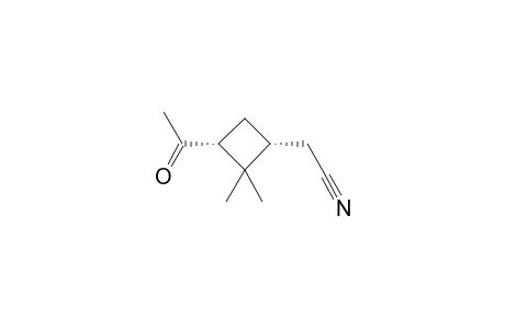 2-[(1R,3R)-3-acetyl-2,2-dimethyl-cyclobutyl]acetonitrile