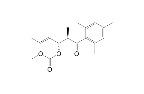 anti-3-(Methoxycarbonyloxy)-2-methyl-1-[(2,4,6-trimethyl)phenyl]hexa-4-en-1-one