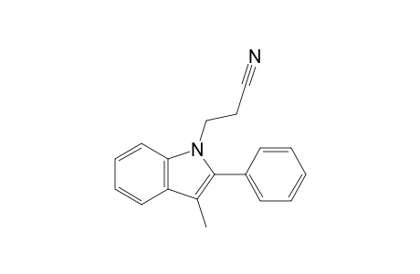 3-(3-Methyl-2-phenyl-1-indolyl)propanenitrile