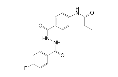 N-(4-([2-(4-Fluorobenzoyl)hydrazino]carbonyl)phenyl)propanamide
