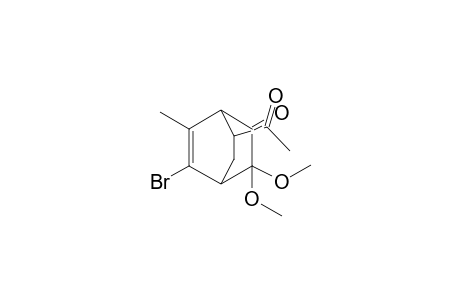 7-Acetyl-5-bromo-3,3-dimethoxy-6-methylbicyclo[2.2.2]oct-5-ene-2-one