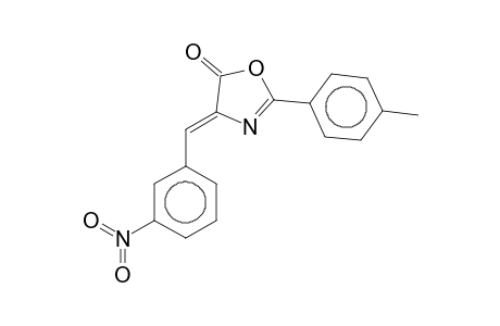 (4E)-2-(4-Methylphenyl)-4-(3-nitrobenzylidene)-1,3-oxazol-5(4H)-one