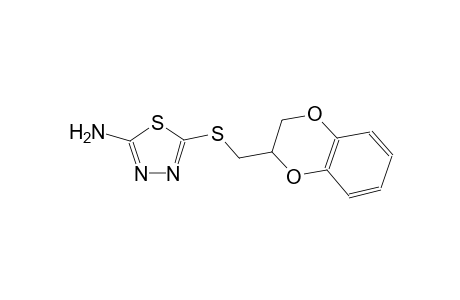 5-[(2,3-dihydro-1,4-benzodioxin-2-ylmethyl)sulfanyl]-1,3,4-thiadiazol-2-amine
