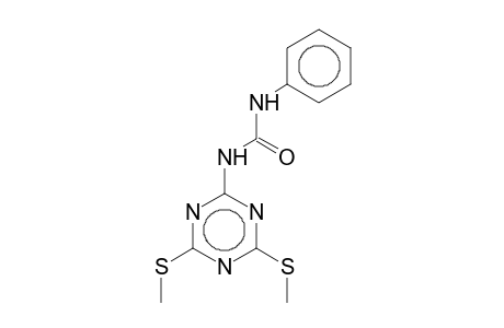 N-[4,6-Bis(methylsulfanyl)-1,3,5-triazin-2-yl]-N'-phenylurea