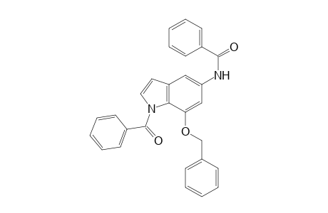 N,1-dibenzoyl-5-amino-7-(benzyloxy)indole