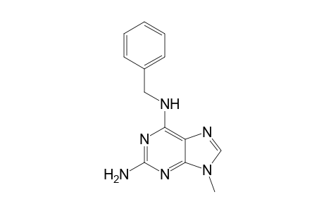 (2-amino-9-methyl-purin-6-yl)-benzyl-amine