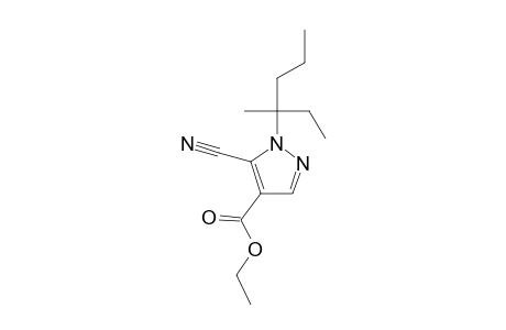 5-cyano-1-(1-ethyl-1-methyl-butyl)pyrazole-4-carboxylic acid ethyl ester