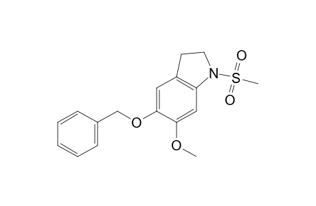 5-(benzyloxy)-6-methoxy-1-(methylsulfonyl)indoline