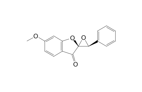 (2S,3'S)-6-methoxy-3'-phenylspiro[1-benzofuran-2,2'-oxirane]-3-one