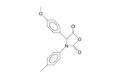 N-(Carboxy-<4-methoxy-phenyl>-methyl)-N-<4-tolyl>-carbamic anhydride