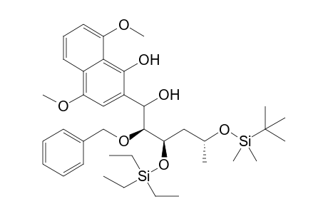 2-[(2S,3R,5R)-2-benzoxy-5-[tert-butyl(dimethyl)silyl]oxy-1-hydroxy-3-triethylsilyloxy-hexyl]-4,8-dimethoxy-1-naphthol