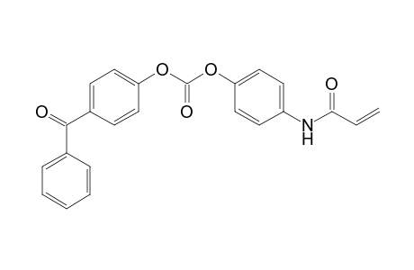 Carbonic acid, 4-benzoylphenyl 4-[(1-oxo-2-propenyl)amino]phenylester