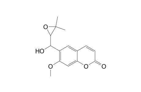 6-[3'-Methyl-1'-hydroxy-2',3'-epoxybutyl]-7-methoxybenzopyran-2(2H)-one