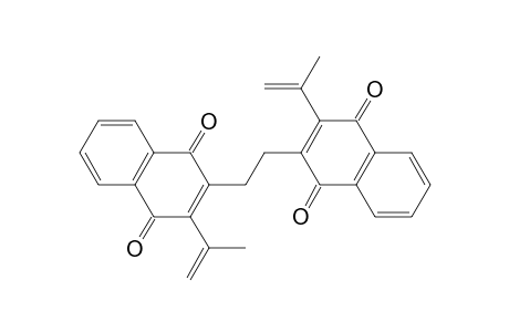 1,4-Naphthalenedione, 2,2'-(1,2-ethanediyl)bis[3-(1-methylethenyl)-