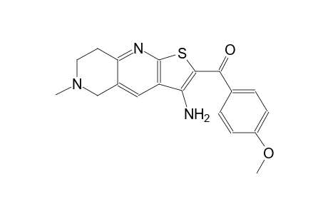 (3-amino-6-methyl-5,6,7,8-tetrahydrothieno[2,3-b][1,6]naphthyridin-2-yl)(4-methoxyphenyl)methanone