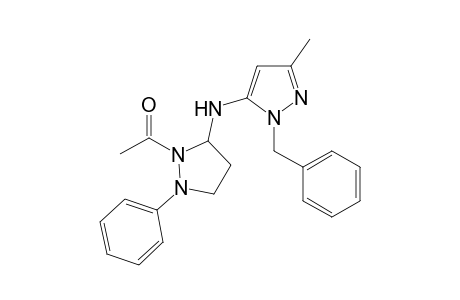 5-[(1'-Acetyl-2'-phenylpyrazolidin-5'-yl)amino]-3-methyl-1-benzylpyrazole