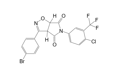 (3aR,6aS)-3-(4-bromophenyl)-5-[4-chloro-3-(trifluoromethyl)phenyl]-3aH-pyrrolo[3,4-d]isoxazole-4,6(5H,6aH)-dione