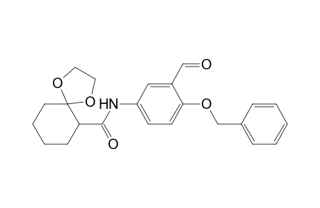 N-[4-(Benzyloxy)-3-formylphenyl]-1,4-dioxaspiro[4.5]decane-6-carboxamide