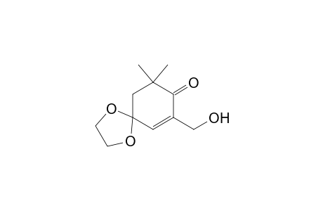 4,4-Ethylenedioxy-2-hydroxymethyl-6,6-dimethylcyclohex-2-en-1-one