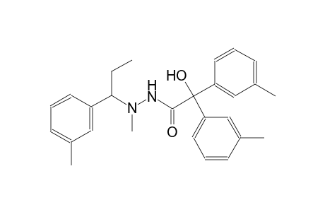 benzeneacetic acid, alpha-hydroxy-3-methyl-alpha-(3-methylphenyl)-, 2-methyl-2-[1-(3-methylphenyl)propyl]hydrazide