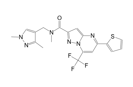 N-[(1,3-dimethyl-1H-pyrazol-4-yl)methyl]-N-methyl-5-(2-thienyl)-7-(trifluoromethyl)pyrazolo[1,5-a]pyrimidine-2-carboxamide