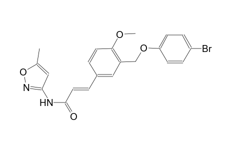 (2E)-3-{3-[(4-bromophenoxy)methyl]-4-methoxyphenyl}-N-(5-methyl-3-isoxazolyl)-2-propenamide