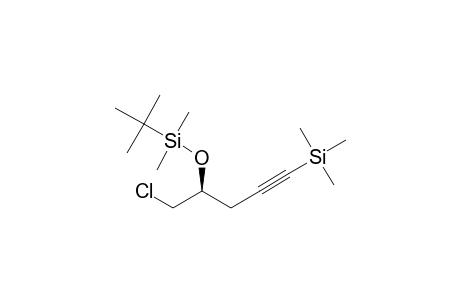 (S)-2-tert-Buyldimethylsiloxy1-chloro-5-trimethylsilyl-4-pentyne