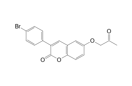3-(4-Bromophenyl)-6-(2-oxopropoxy)coumarin