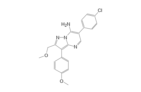 pyrazolo[1,5-a]pyrimidin-7-amine, 6-(4-chlorophenyl)-2-(methoxymethyl)-3-(4-methoxyphenyl)-