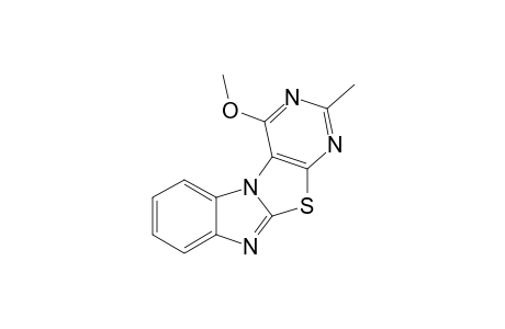 4-Methoxy-2-methylpyrimidino[4',5' : 4,5]thiazolo[3,2-a]benzimidazole