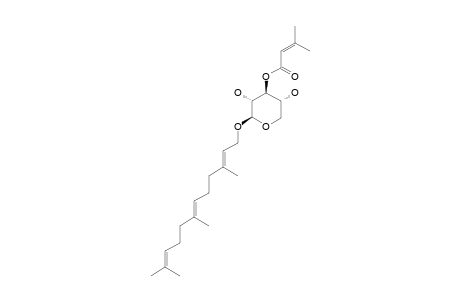 PANCHERIN-B;1'-O-FARNESYL-3'-SENECIOYL-BETA-D-XYLOPYRANOSIDE